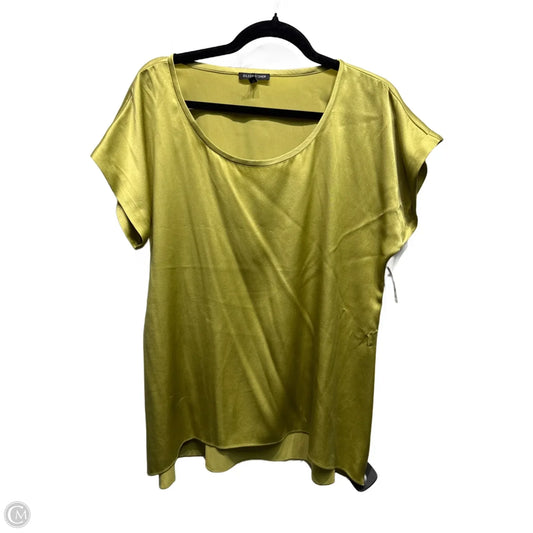 Top Short Sleeve By Eileen Fisher In Green, Size: M