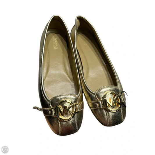 Shoes Designer By Michael Kors In Gold, Size: 9