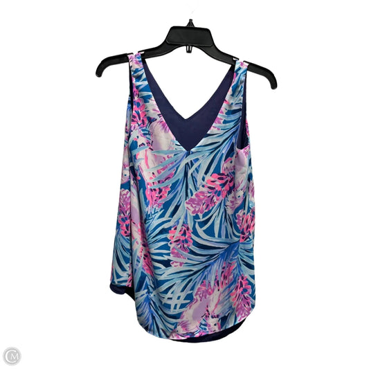 Top Sleeveless Designer By Lilly Pulitzer In Blue & Purple