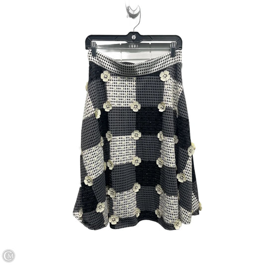 Skirt Midi By Anthropologie In Black & White, Size: 6