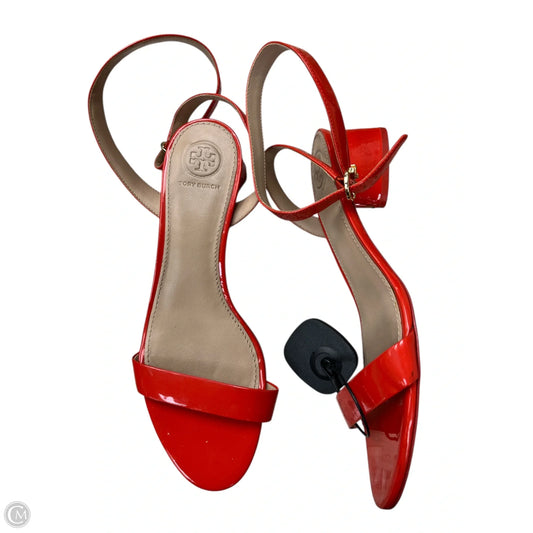 Sandals Designer By Tory Burch In Orange, Size: 7.5