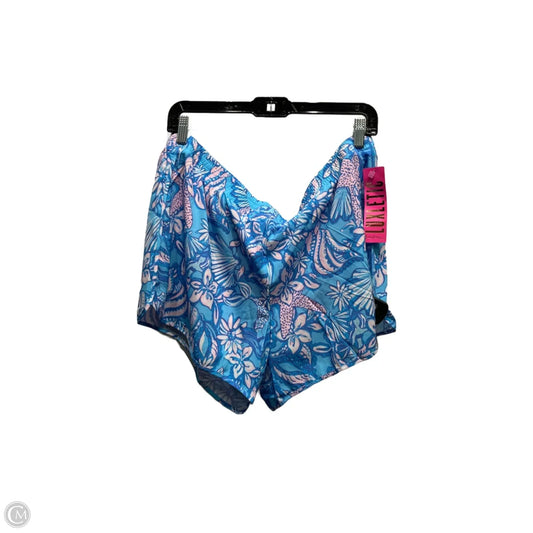 Shorts Designer By Lilly Pulitzer In Blue & Pink, Size: Xl