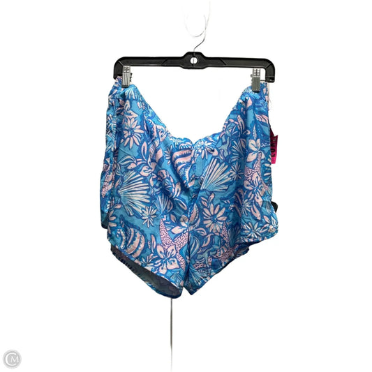 Shorts Designer By Lilly Pulitzer In Blue & Pink, Size: Xl