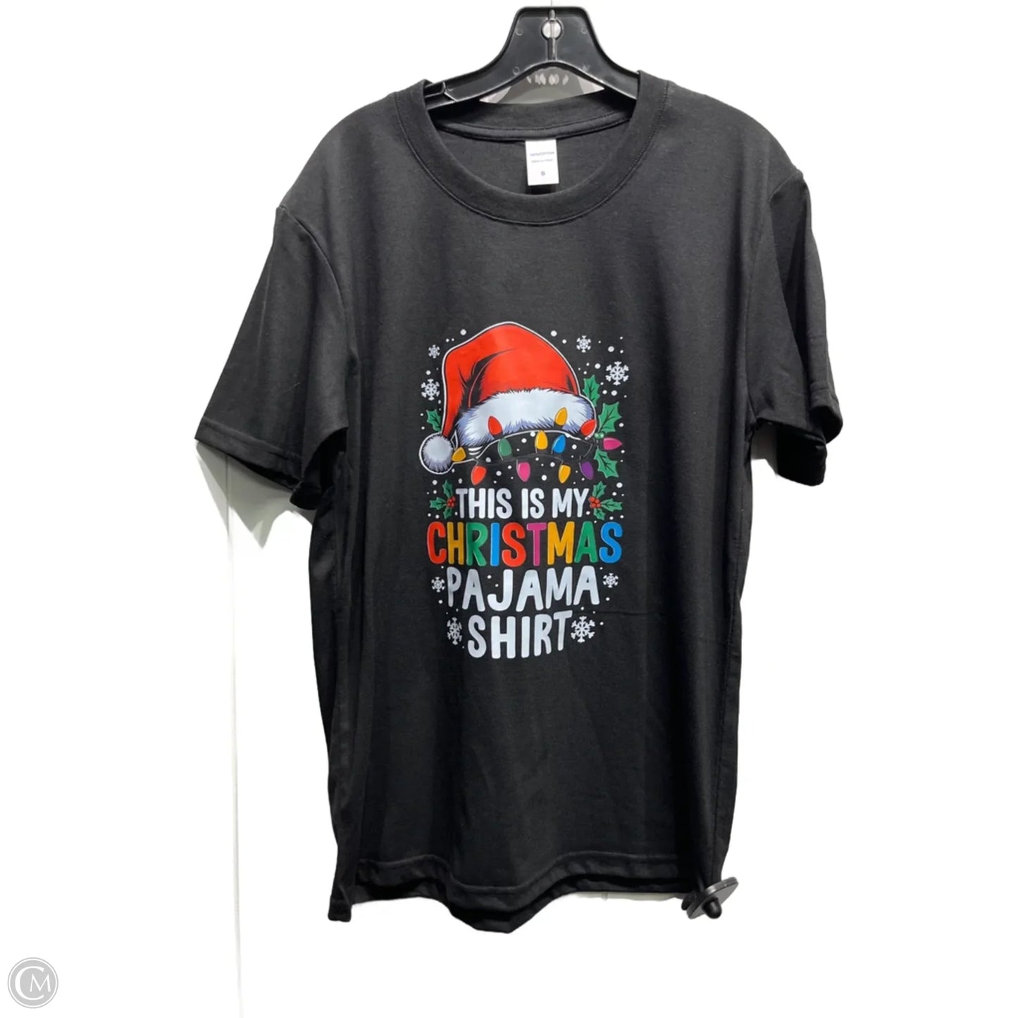 Top Short Sleeve By Clothes Mentor In Black, Size: S