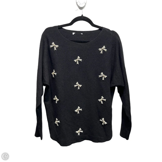 Sweater By Clothes Mentor In Black & White, Size: M