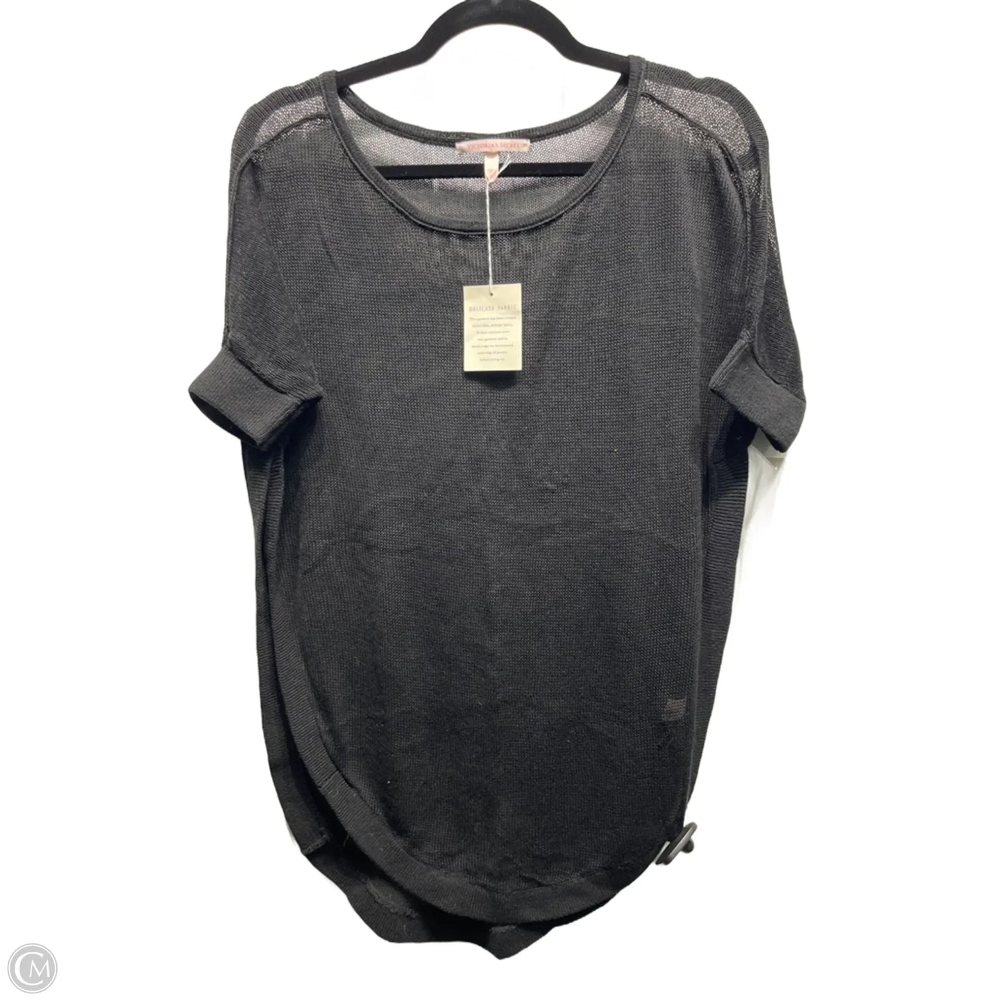 Sweater Short Sleeve By Victorias Secret In Black, Size: Xs