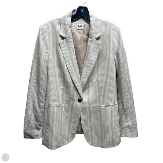 Blazer By Anne Klein In Tan, Size: L