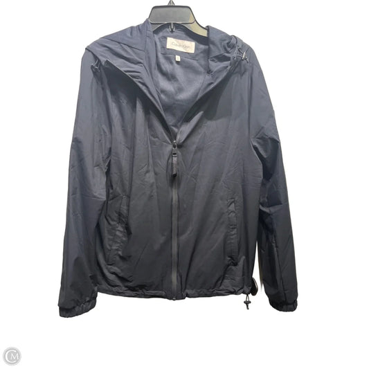 Jacket Windbreaker By Calvin Klein In Navy, Size: S