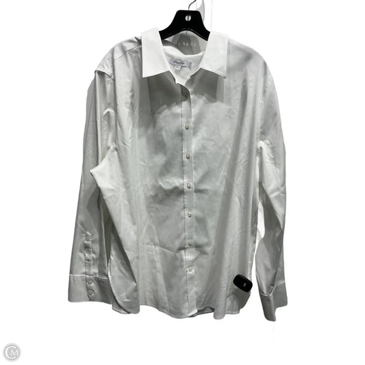 Top Long Sleeve By Chicos In White, Size: 1x