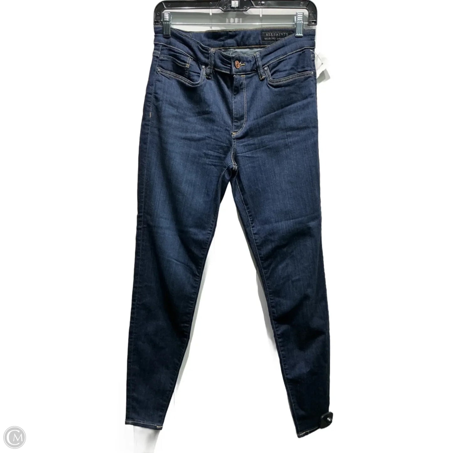 Jeans Designer By All Saints In Blue Denim, Size: 6