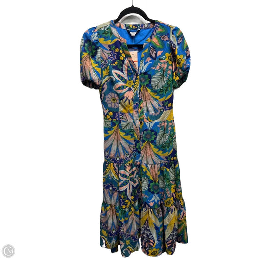 Dress Party Midi By Nanette Lepore In Blue & Green, Size: Xs