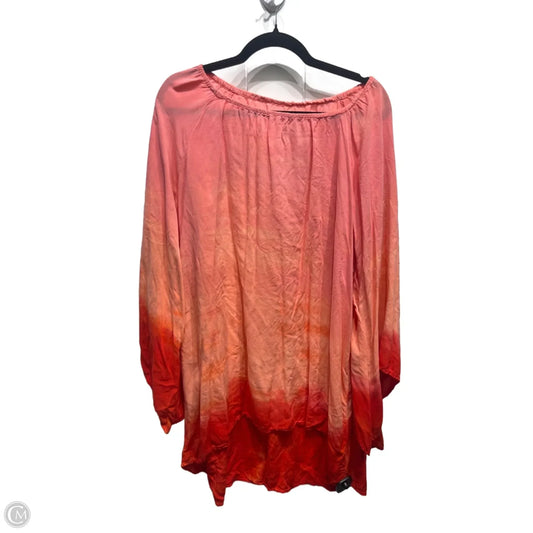 Dress Casual Short By Johnny Was In Pink & Red, Size: S