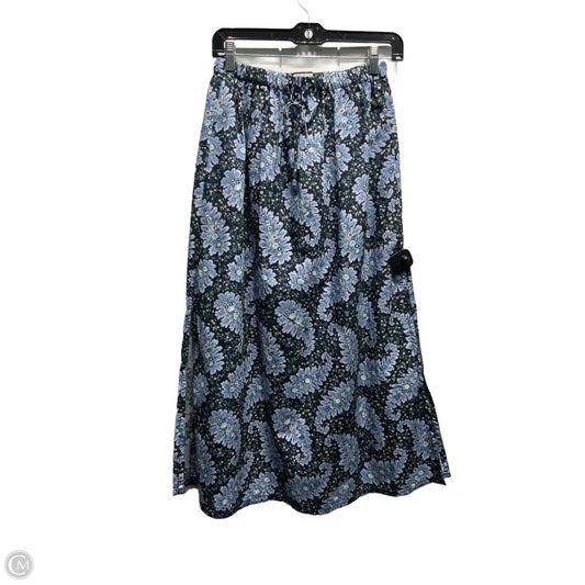 Skirt Maxi By J. Crew In Blue & Green, Size: Xs