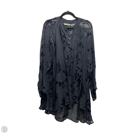 Tunic Long Sleeve By Soft Surroundings In Black, Size: 1x