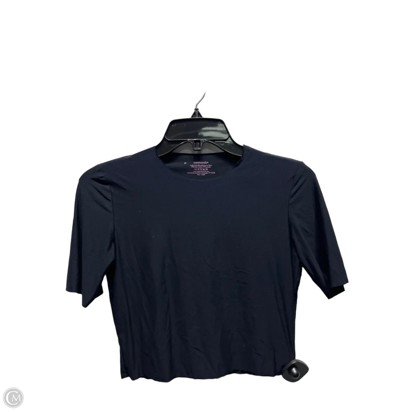 Top Short Sleeve Basic By Commando In Black, Size: Xs