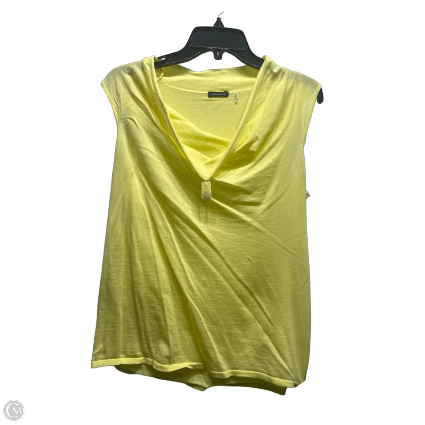 Top Sleeveless By Magaschoni In Yellow, Size: M