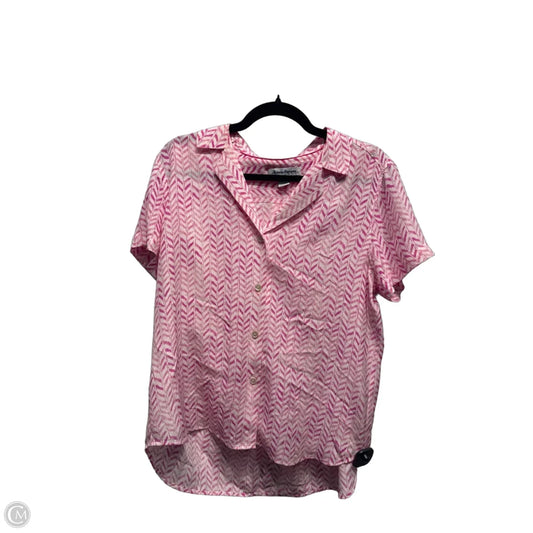 Top Short Sleeve By Tommy Bahama In Plaid Pattern, Size: S
