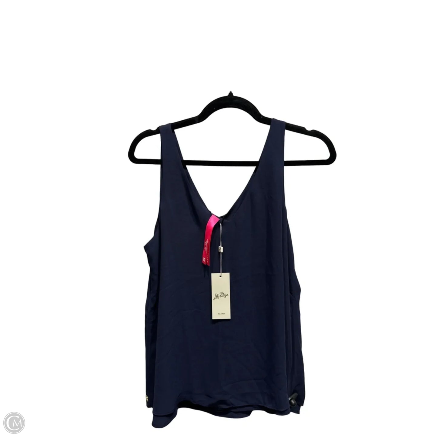 Top Sleeveless Designer By Lilly Pulitzer In Navy, Size: M