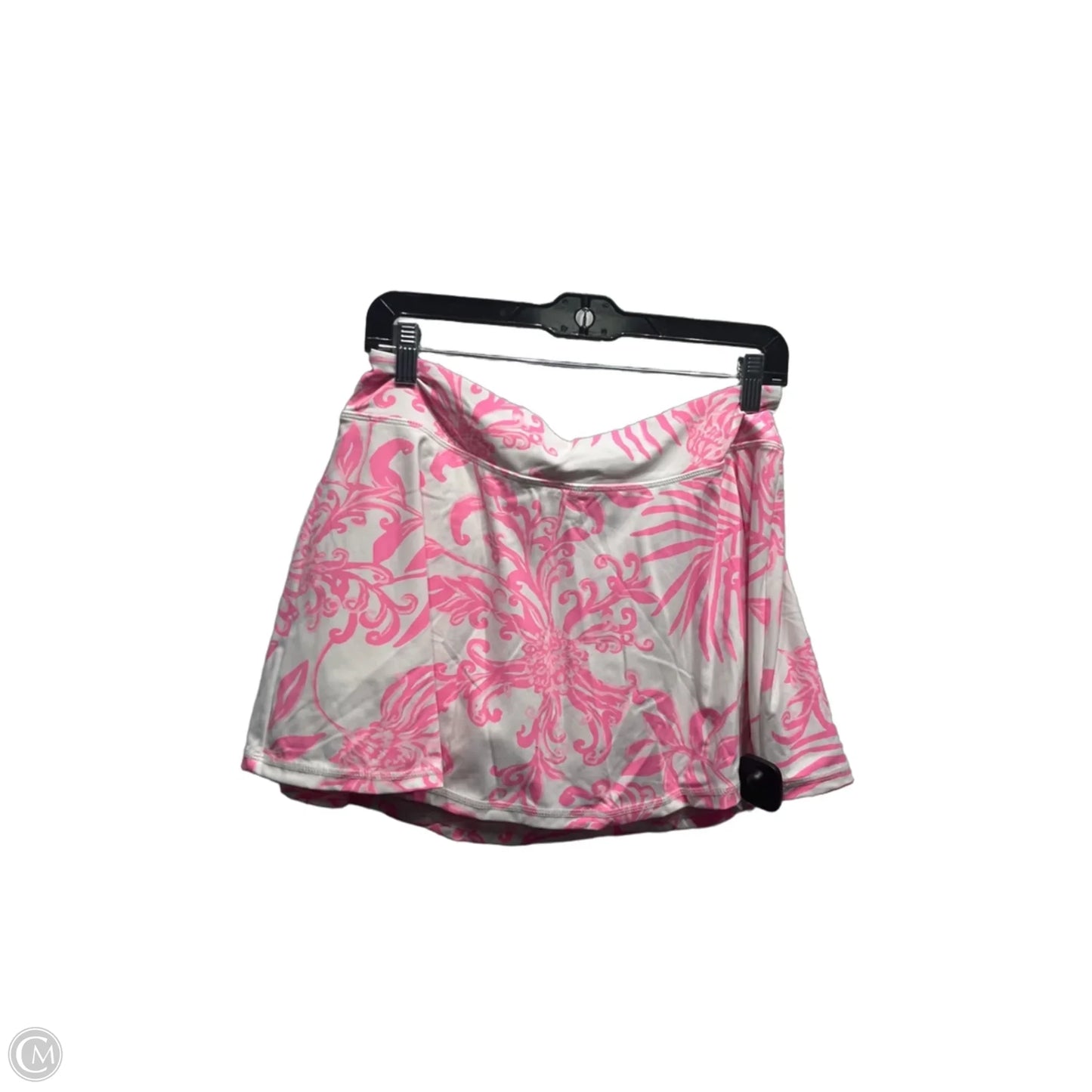 Skort Designer By Lilly Pulitzer In Pink & White, Size: M