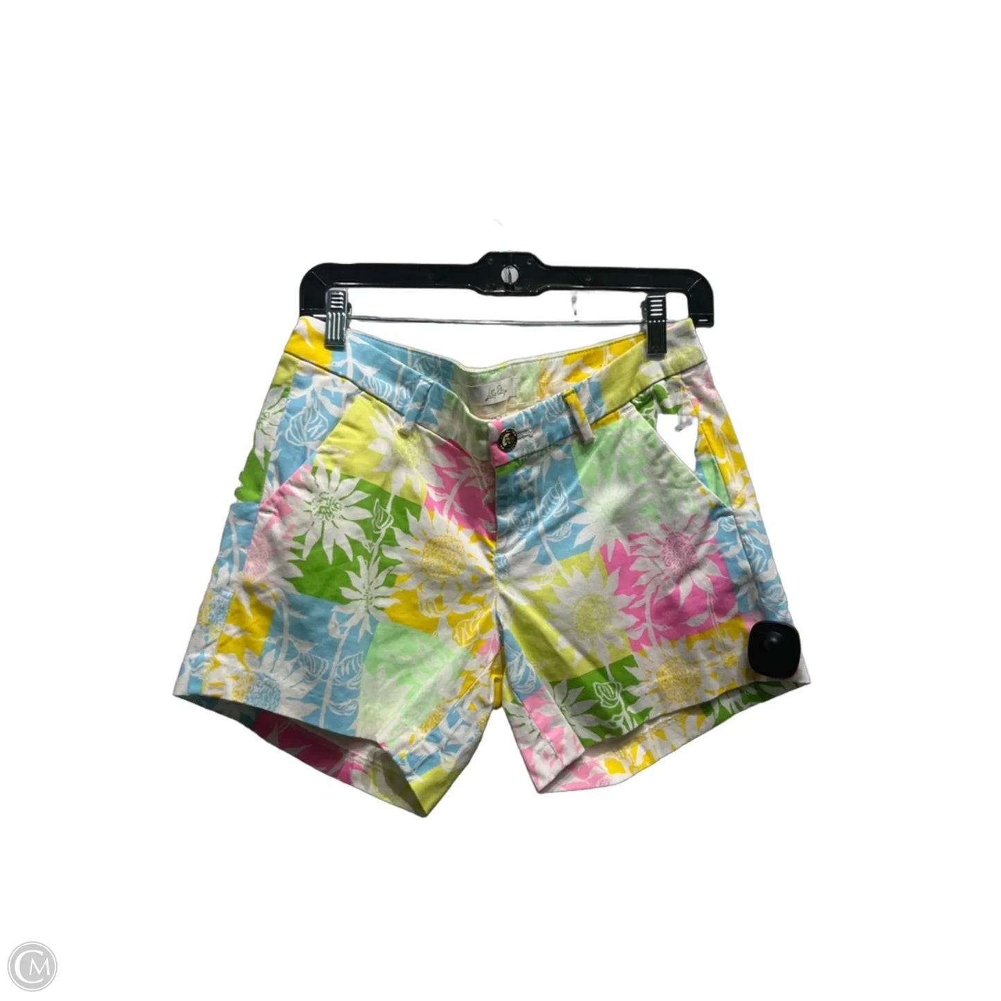 Shorts Designer By Lilly Pulitzer In Blue & Yellow, Size: 2