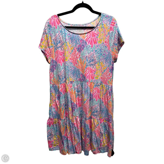Dress Designer By Lilly Pulitzer In Blue & Pink, Size: Xxl