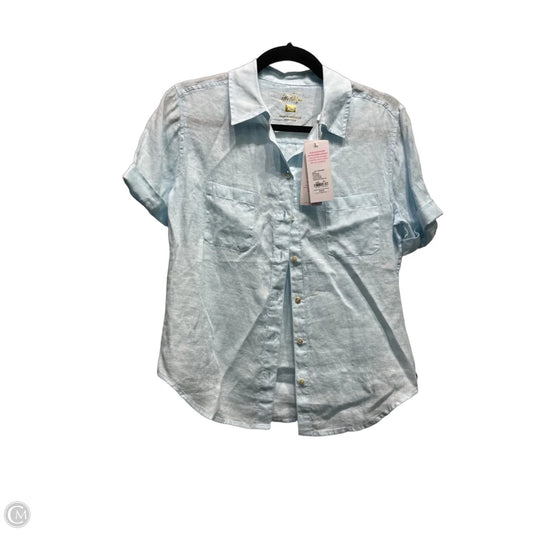 Top Short Sleeve Designer By Lilly Pulitzer In Blue, Size: Xs