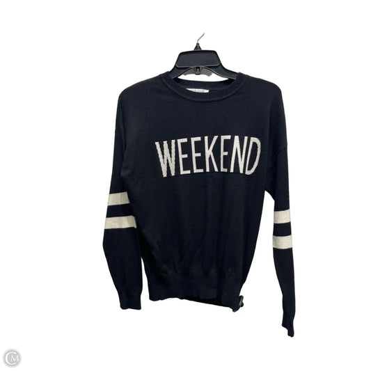Sweater By Workshop In Black & White, Size: S