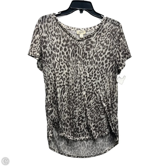 Top Short Sleeve By Style And Company In Brown, Size: L