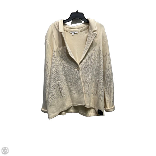 Blazer By Chicos In Cream, Size: Xxl