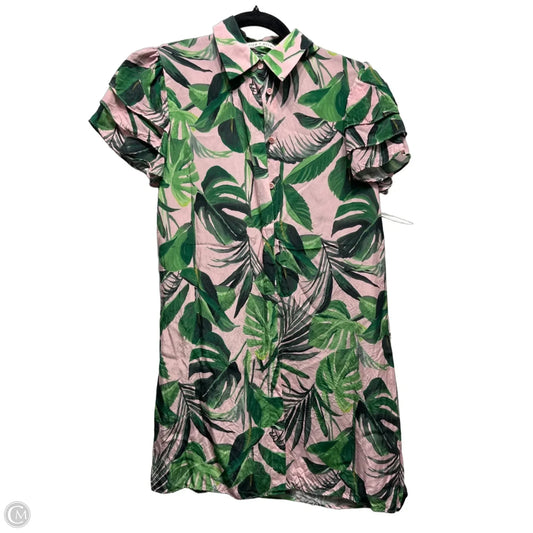 Dress Designer By Alice + Olivia In Green & Pink, Size: Xs