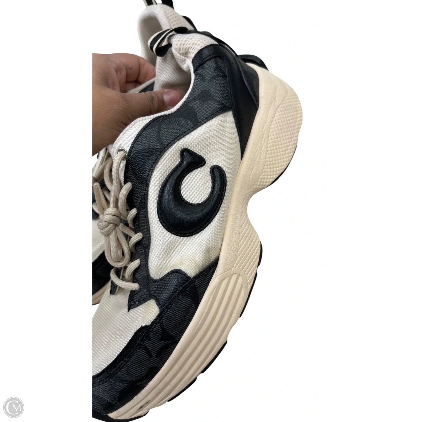 Shoes Designer By Coach In Black & White, Size: 9