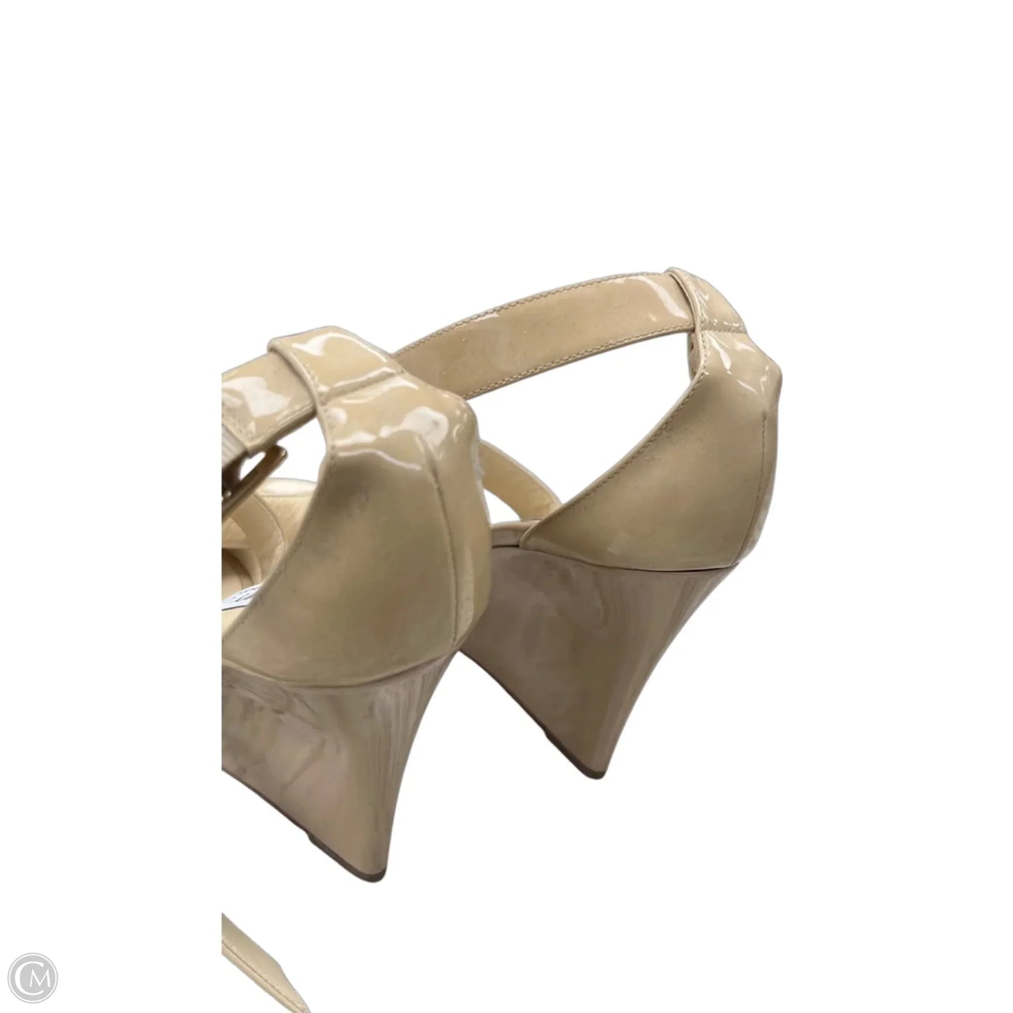 Sandals Luxury Designer By Jimmy Choo In Tan, Size: 10