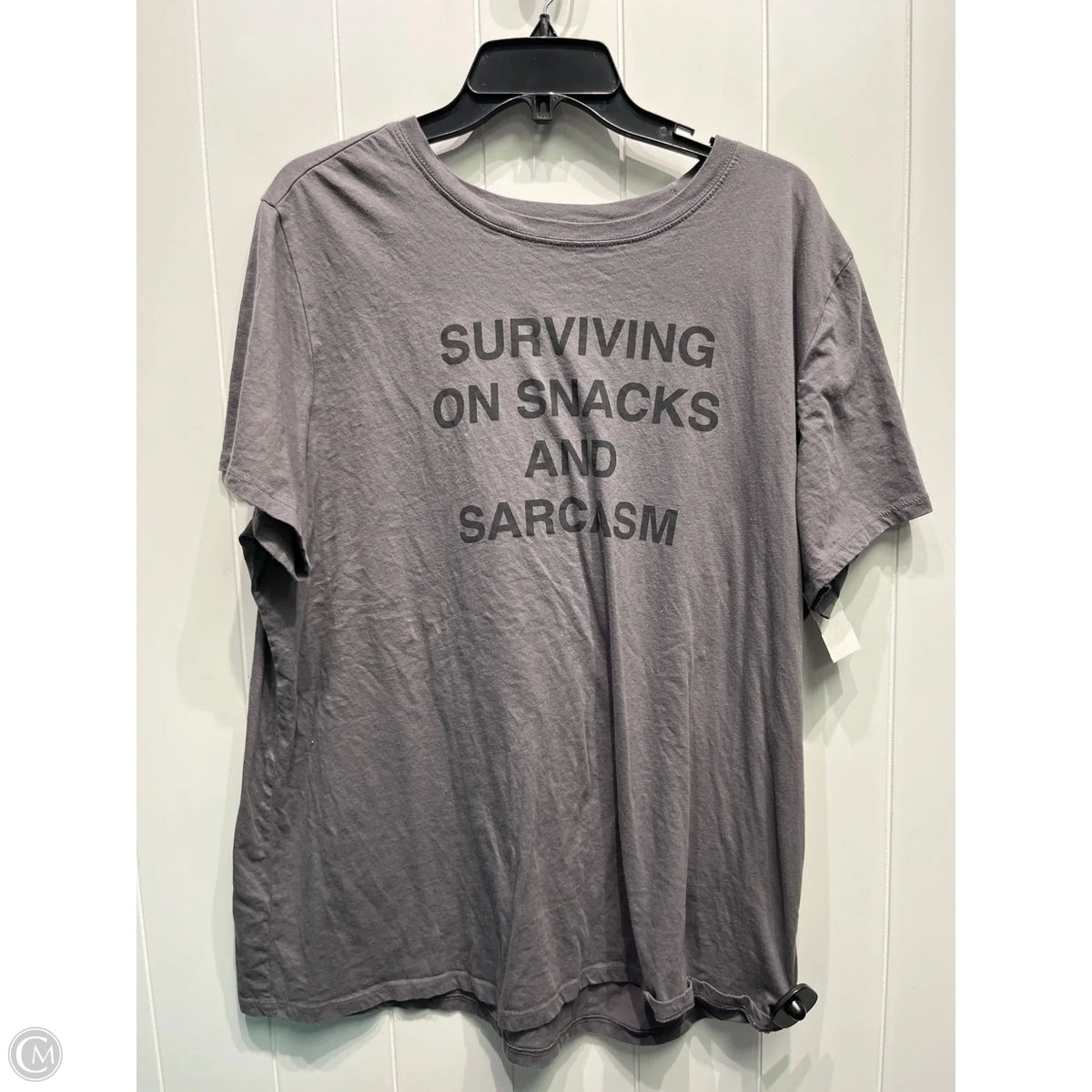 Top Short Sleeve Basic By Torrid In Grey, Size: 2x