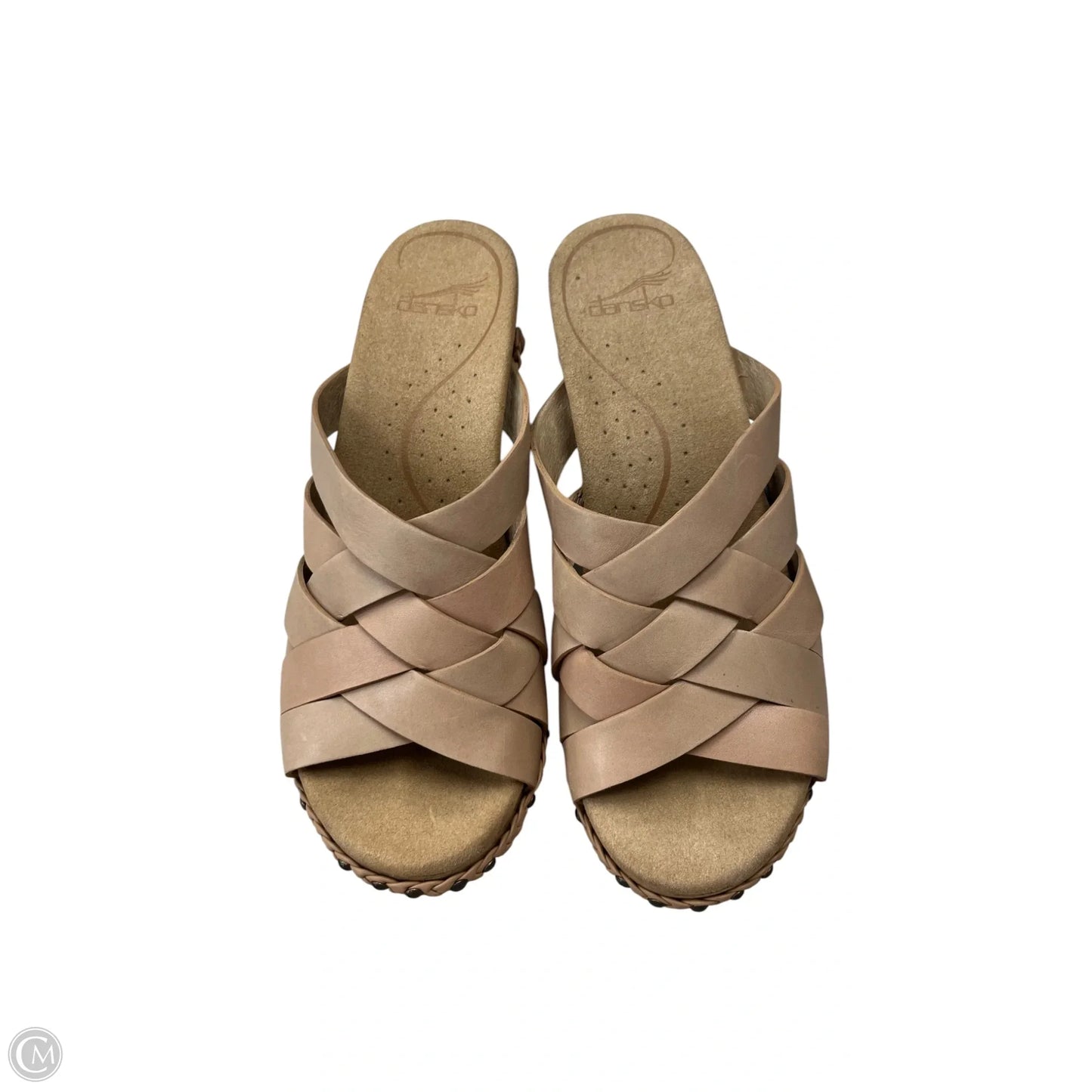 Sandals Heels Block By Dansko In Tan, Size: 8