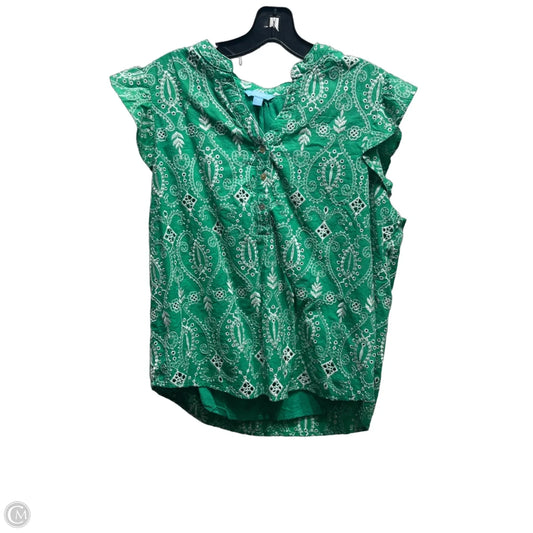 Top Short Sleeve By Draper James In Green, Size: Xl