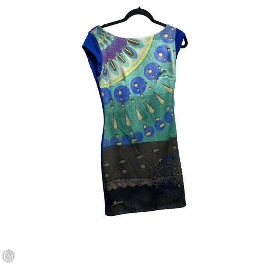Dress Casual Short By Desigual In Blue & Green, Size: S