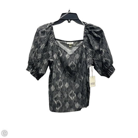 Top Short Sleeve By Ana In Black, Size: Xs