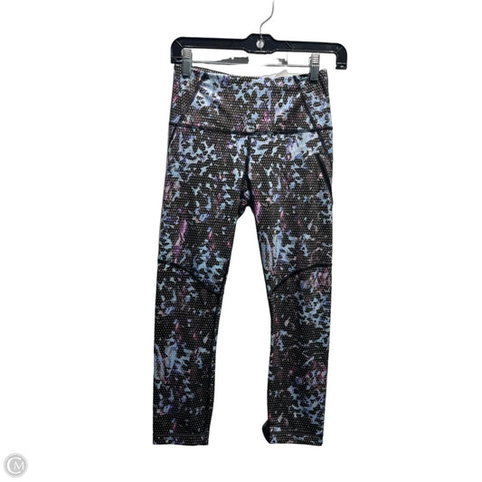 Athletic Leggings By Lululemon In Black & Blue, Size: 4