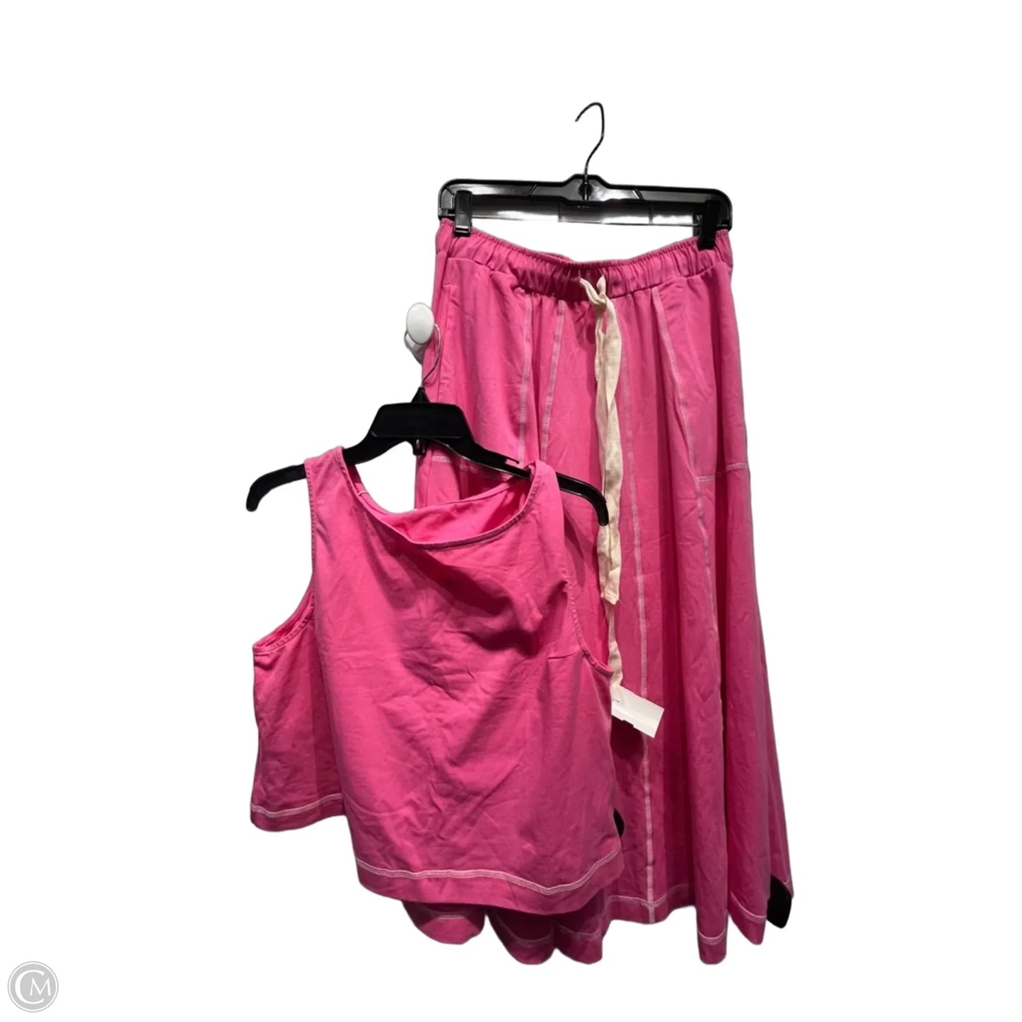 Skirt Set 2pc By Clothes Mentor In Pink, Size: L