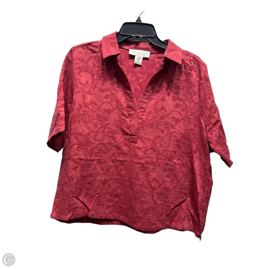 Top Short Sleeve By Rachel Zoe In Red, Size: M