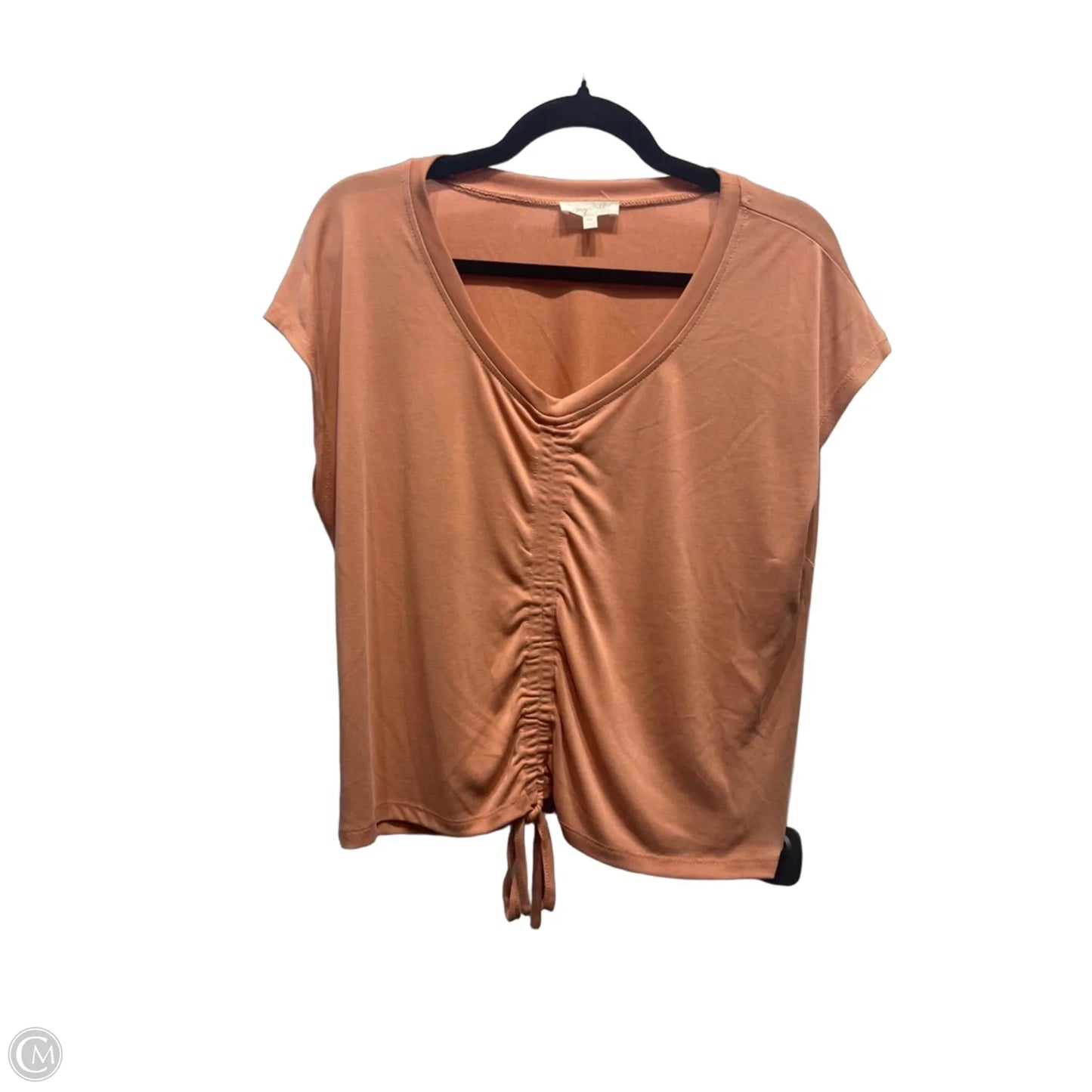 Top Short Sleeve By Mystree In Orange, Size: M