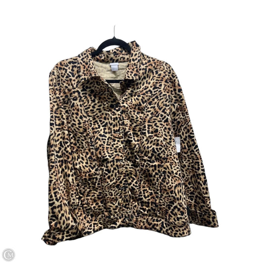 Jacket Other By Chicos In Animal Print, Size: 1x