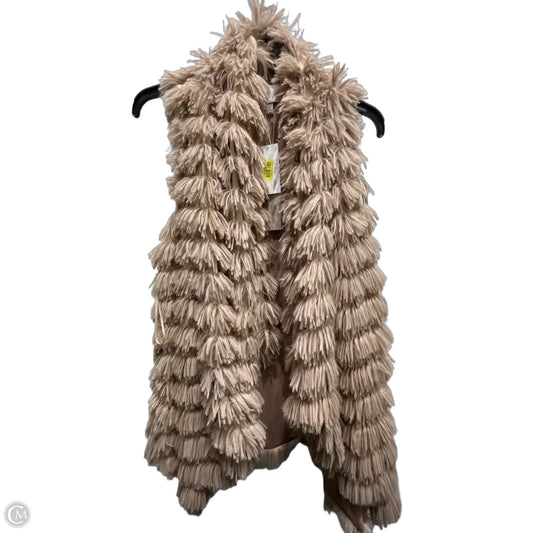 Vest Faux Fur & Sherpa By Cupio In White, Size: M
