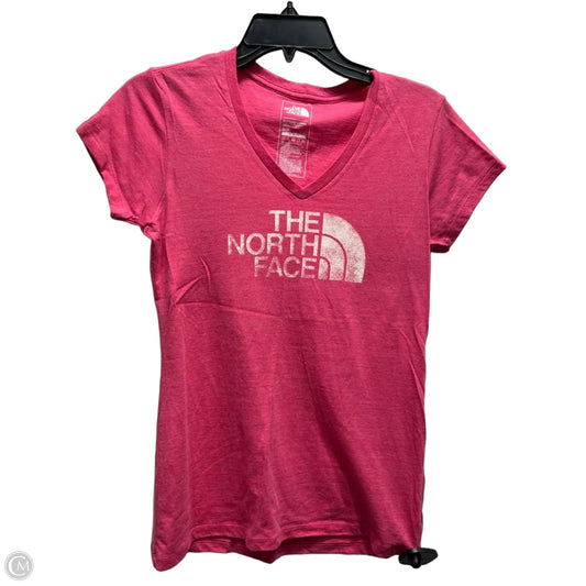 Athletic Top Short Sleeve By The North Face In Pink, Size: S