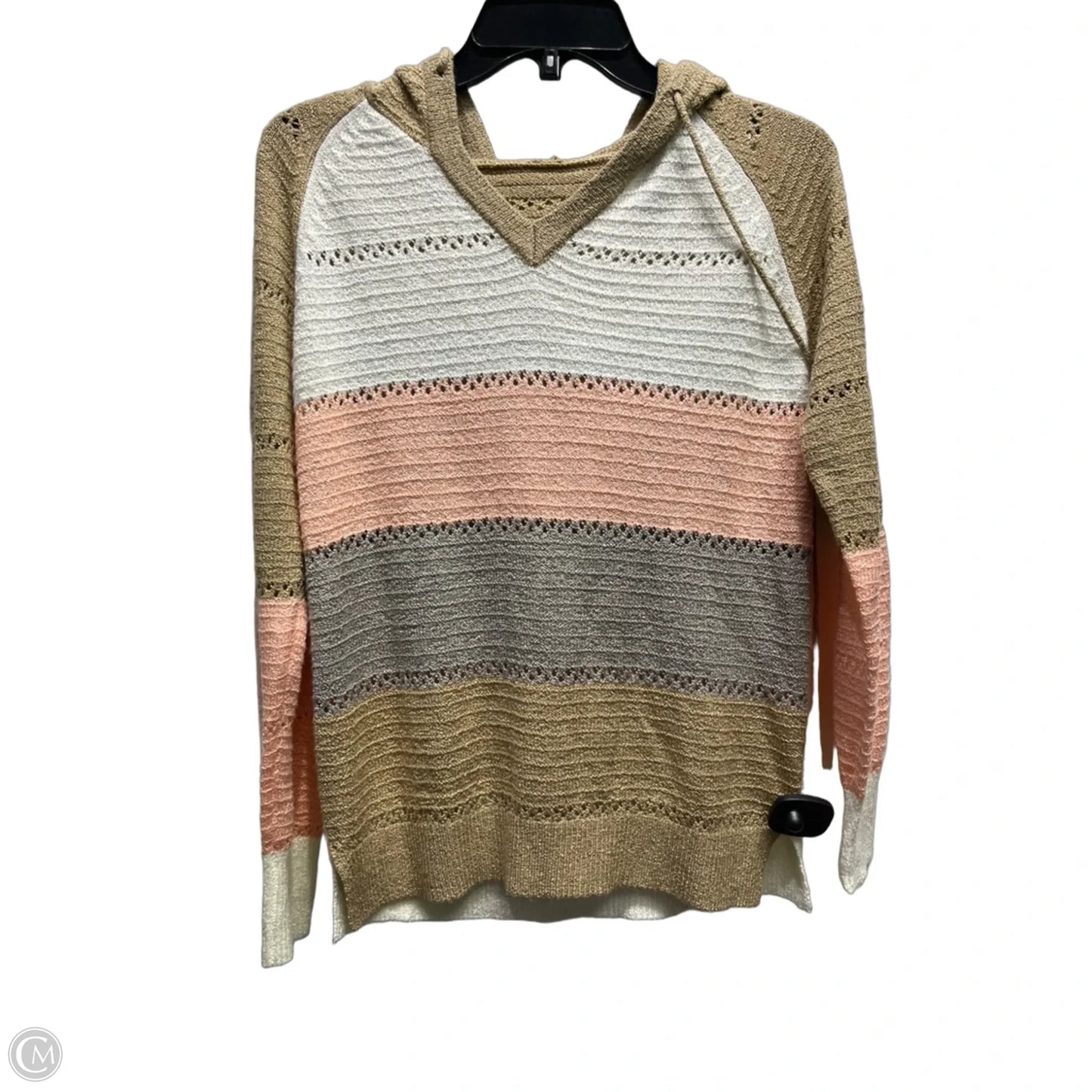 Sweater By Clothes Mentor In Brown & Pink, Size: S