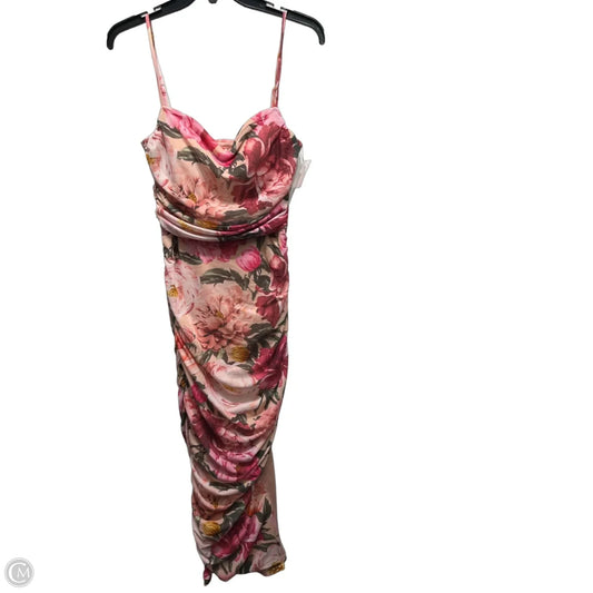 Dress Party Long By Express In Pink, Size: M