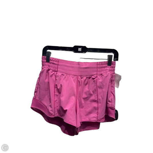 Athletic Shorts By Lululemon In Pink, Size: 6