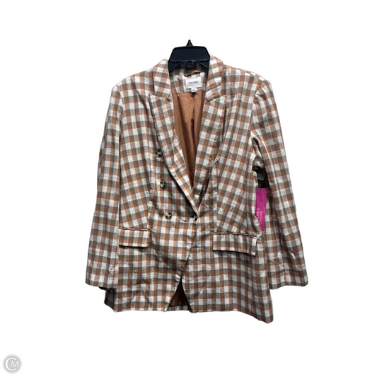 Blazer By Nine West In Plaid Pattern, Size: Xl