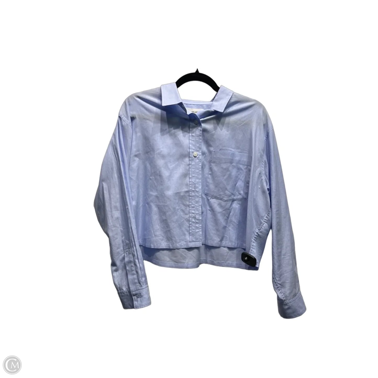 Top Long Sleeve By Everlane In Blue, Size: M
