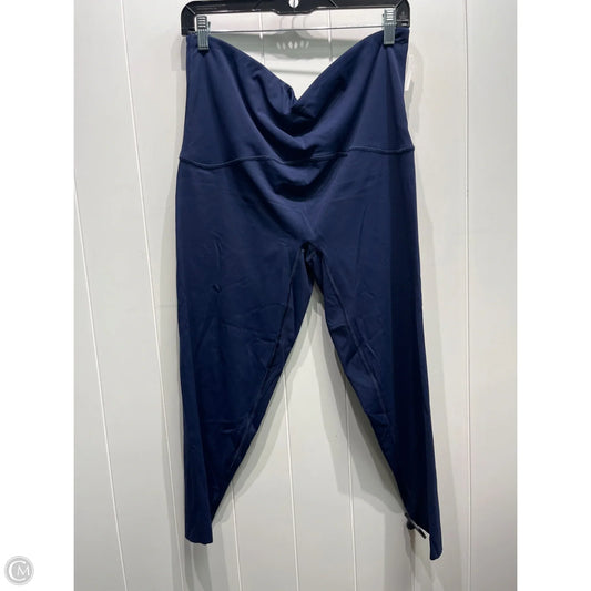 Athletic Leggings By Spanx In Navy, Size: 2x